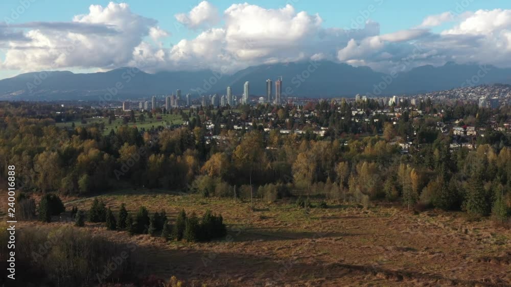 Aerial View at Mountain Trail in British Columbia, Canada. Mountains Background. Aerial View at Mountain Trail in British Columbia, Canada. Mountains Background.