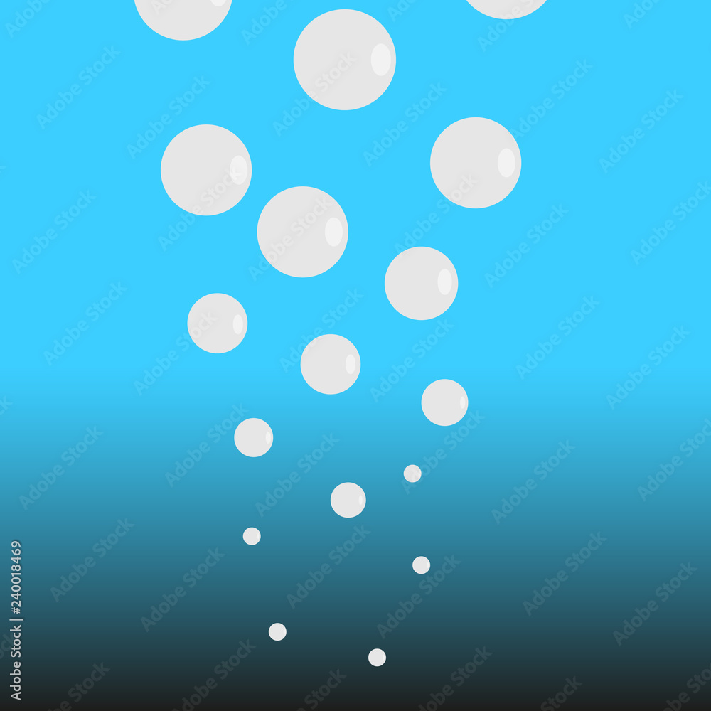 Bubbles in water vector image Bubbles in water vector image