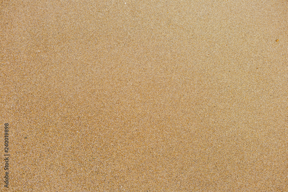 Top view of surface of clean golden sand at sea beach. Horizontal color photography. Top view of surface of clean golden sand at sea beach. Horizontal color photography.