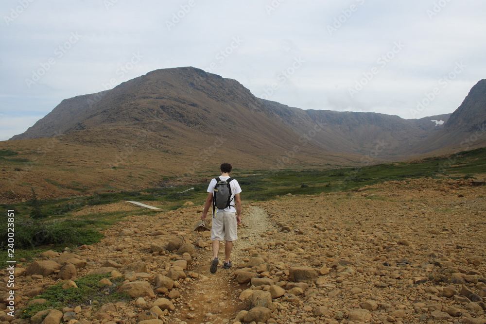 People Hiking in Gros Morne National Park