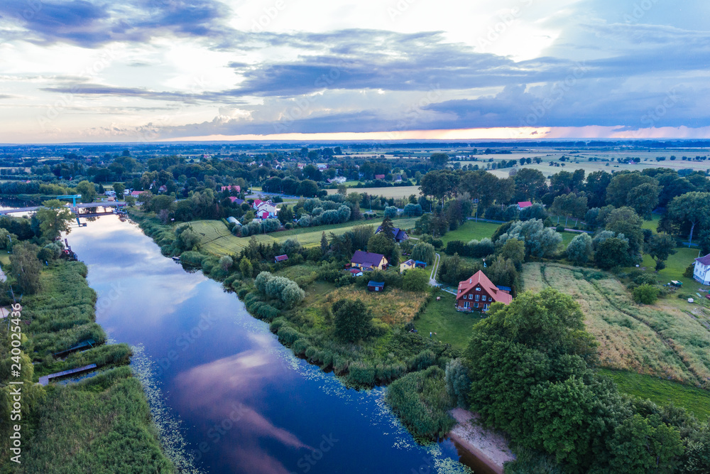 Przemyslaw Szkarpawa River Aerial