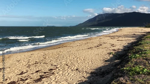 Beautiful panoramic view on Wangetti beach in Cairns in Queensland, Australia photo