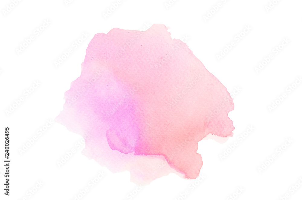 Pink watercolor for an abstract background.