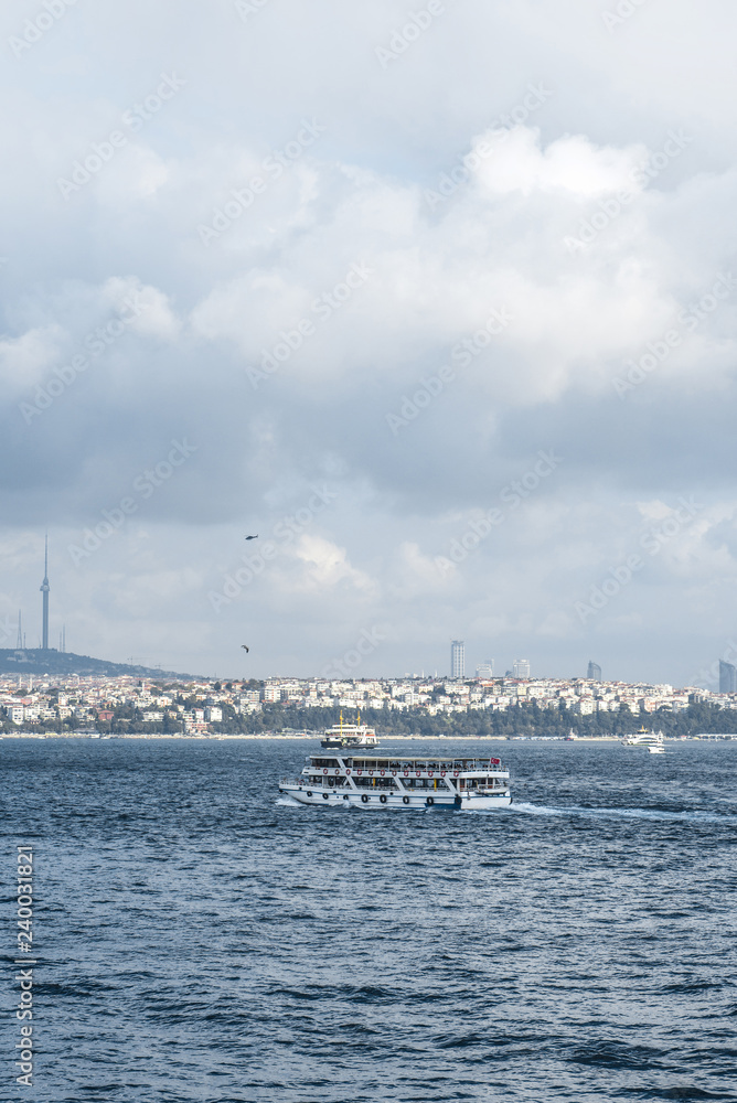 Bosphorus strait in Istanbul, Turkey Bosphorus strait in Istanbul, Turkey