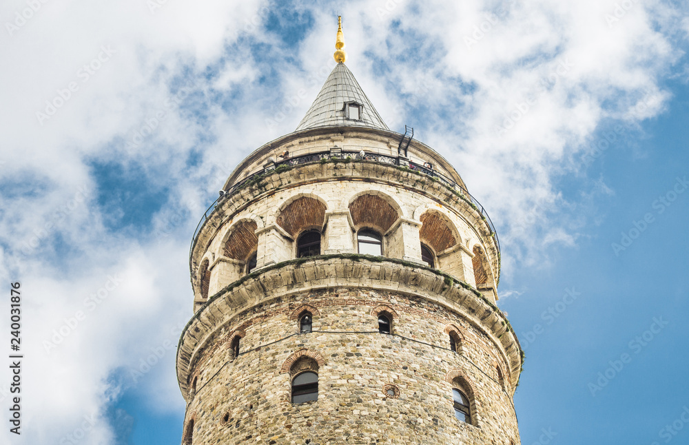 Obraz premium Galata tower in Istanbul, Turkey