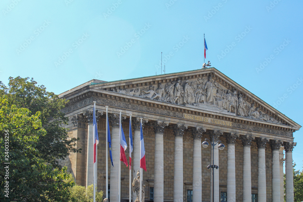Fototapeta premium flag on building