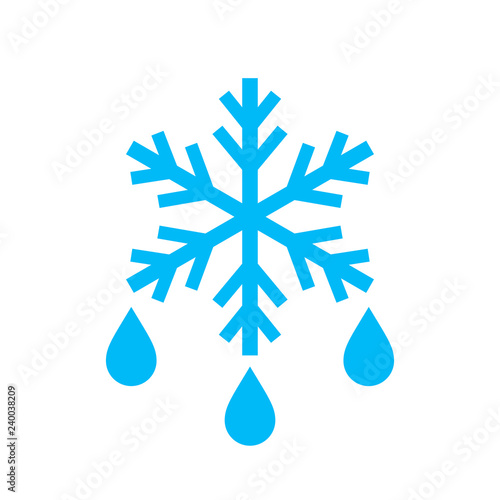 Thaw vector icon photo