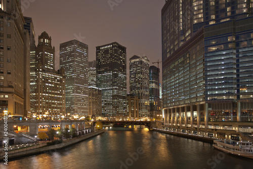 Chicago River Night