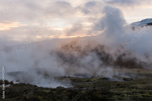 steam rising from the ground, Iceland