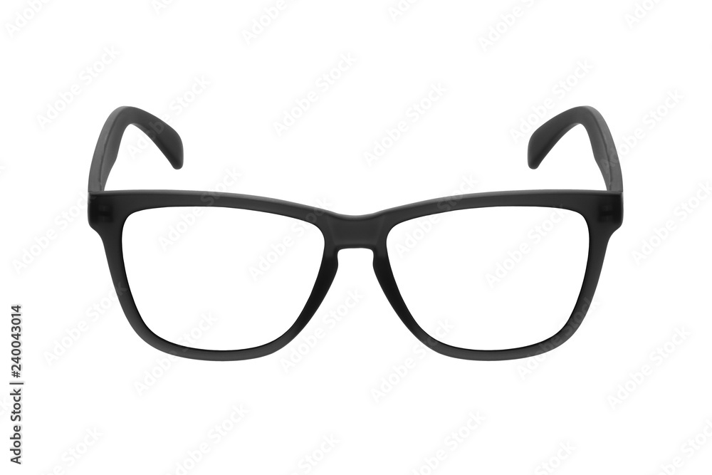 Eye glasses frame black isolated on white background Eye glasses frame black isolated on white background