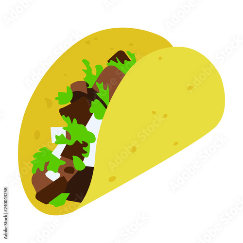 Taco emoji vector