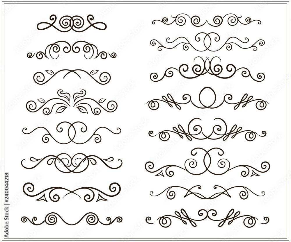 Obraz premium hand-drawing doodles border