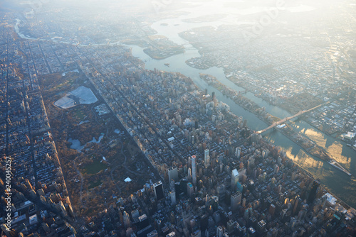 High above New York City