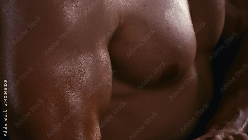 Handsome strong bodybuilder athletic man pumping up muscles workout bodybuilding concept background, 4k Handsome strong bodybuilder athletic man pumping up muscles workout bodybuilding concept background, 4k