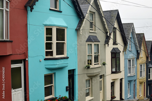row of colorful houses, Cobh, Ireland