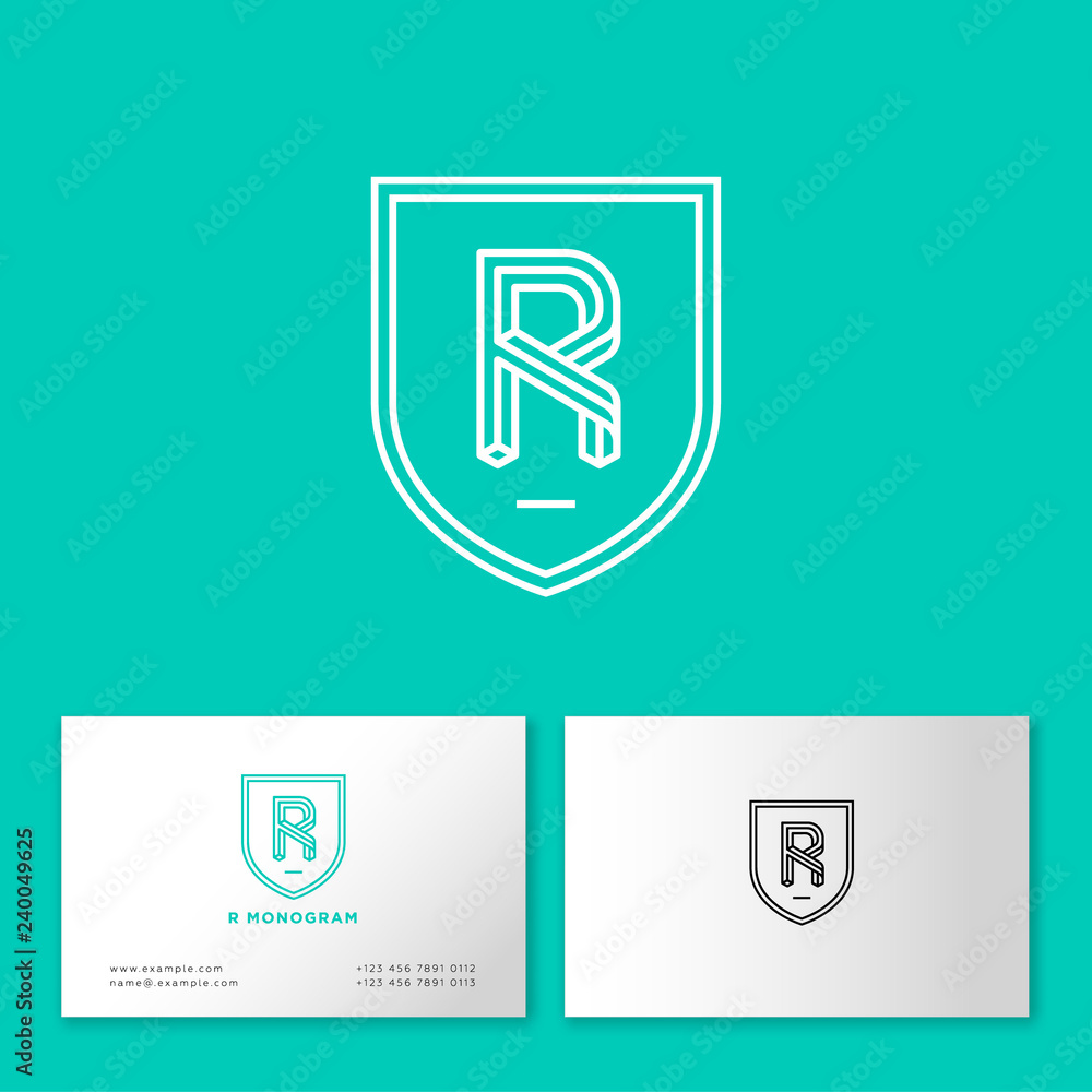 R Impossible letter. R monogram consist of white lines. Web, UI icon. Identity. Business card. R Impossible letter. R monogram consist of white lines. Web, UI icon. Identity. Business card.