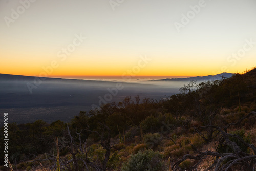 Sunset on Hualalai Volcano photo