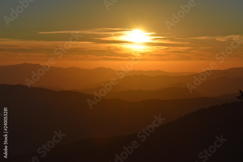 Dawn and Dusk in Smoky Mountains