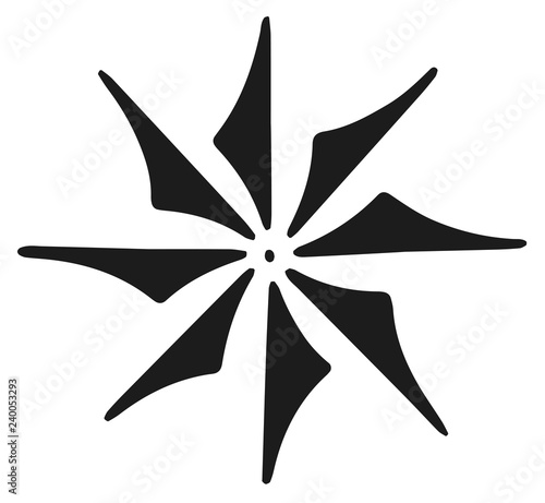 Wheel icon decoration design element #isolated #vector