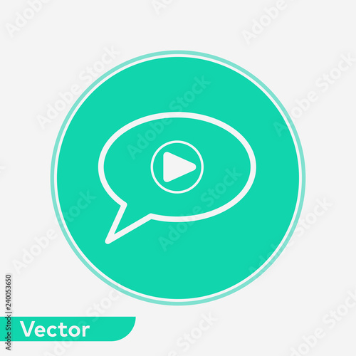 Voice message vector icon sign symbol
