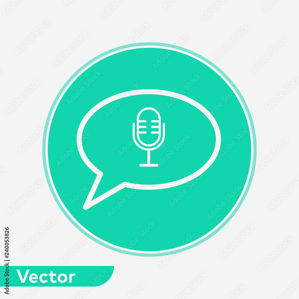Voice message vector icon sign symbol Voice message vector icon sign symbol
