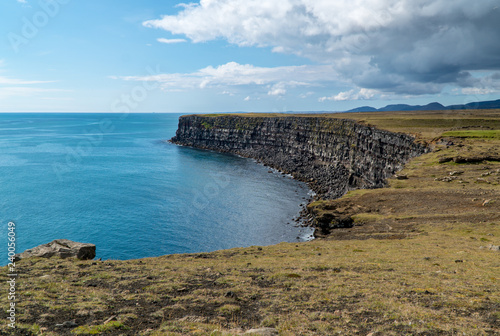 The cliffs of Krysuvikurberg in south west Iceland photo