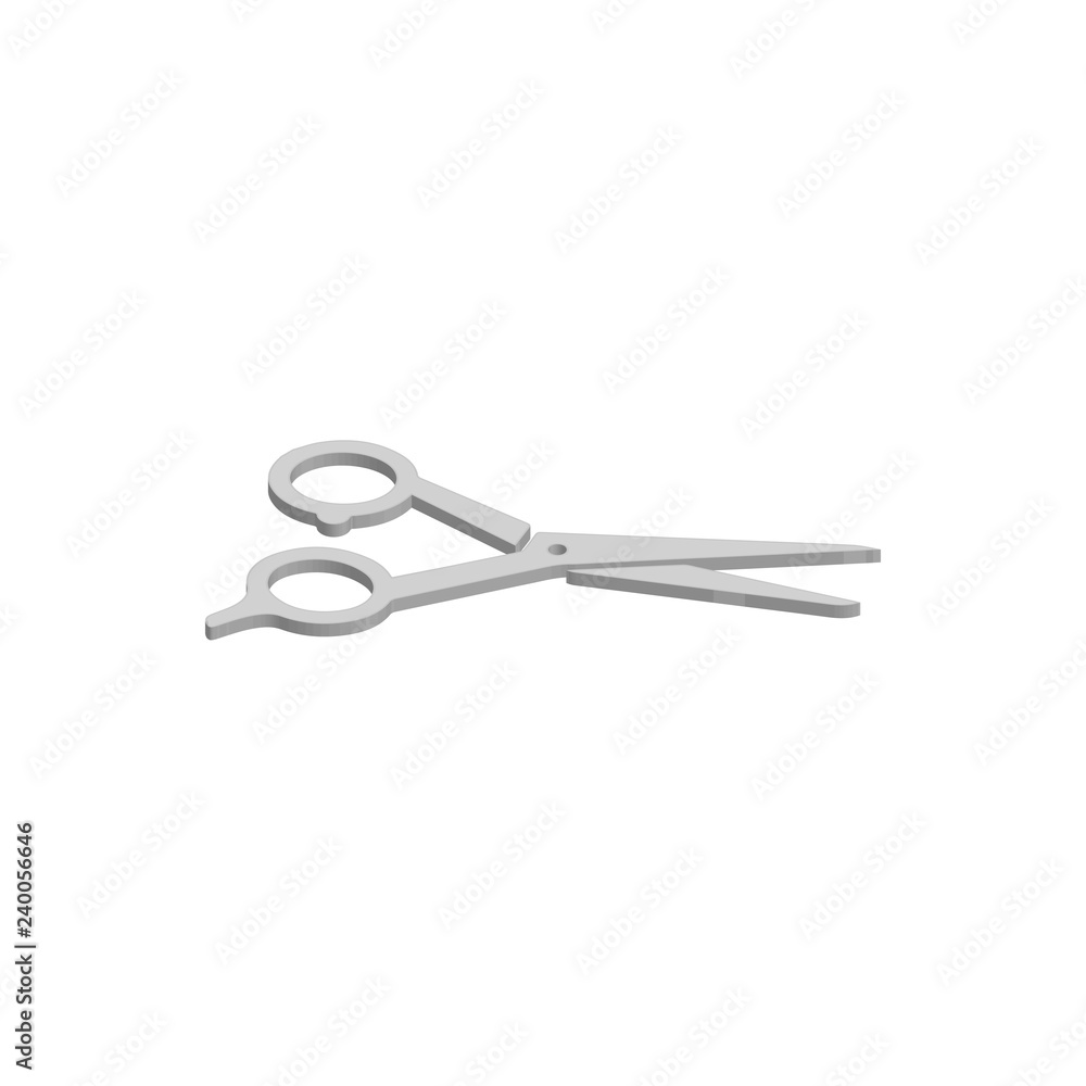 Scissors isometric vector. Scissors isometric vector.
