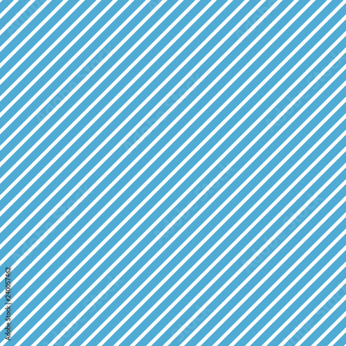 Diagonal Stripes Seamless Pattern - Thin white diagonal stripes on light blue background