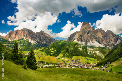 Natural landscape in Corvara (Dolomites, Italy)