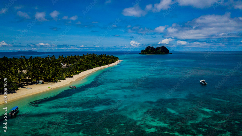 Fototapeta premium Fiji Islands beach by Air