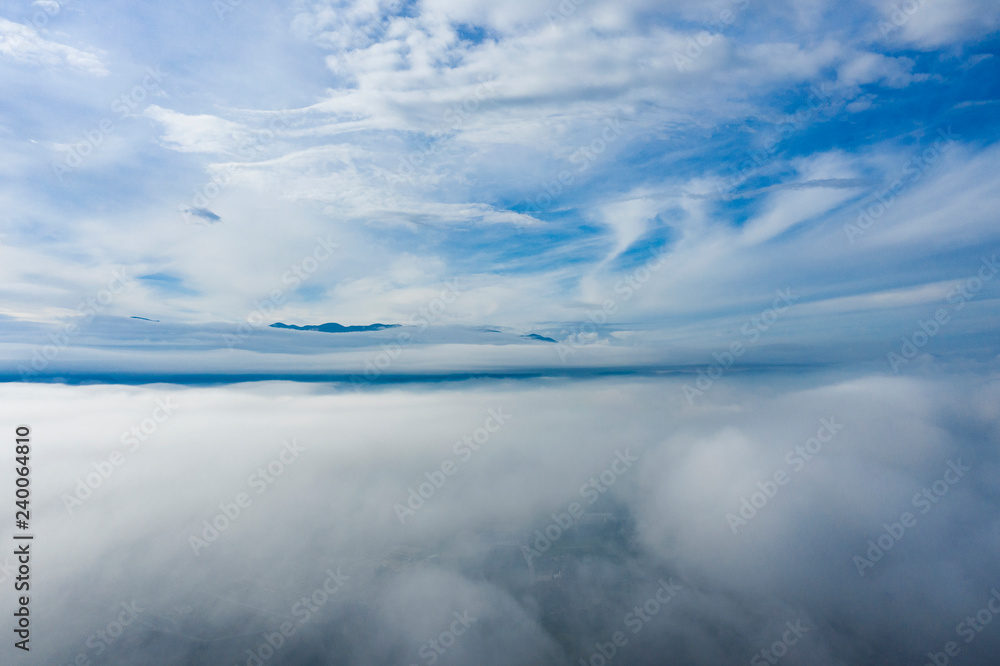 Aerial view of some beautiful clouds and a blue sky. Aerial view of some beautiful clouds and a blue sky.