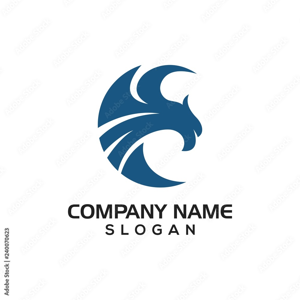 Modern Falcon for Logo Icon template or graphic resource Modern Falcon for Logo Icon template or graphic resource