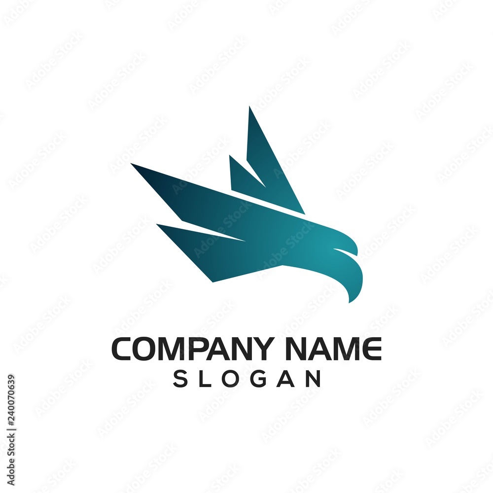 Fototapeta premium Modern Falcon for Logo Icon template or graphic resource