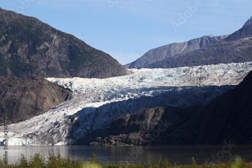 Mendenhall Glacier in Juneau, Alaska photo
