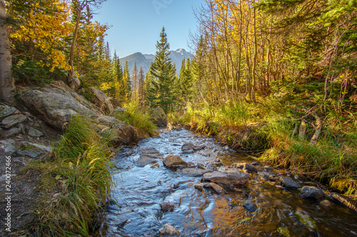 A Stream running through the Rocky Mountain National Park photo