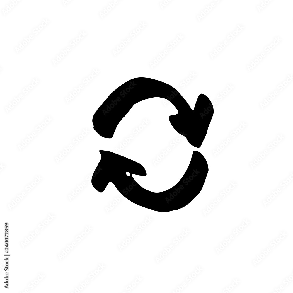 Grunge eco recycle icons. Ink vector illustration. Grunge eco recycle icons. Ink vector illustration.