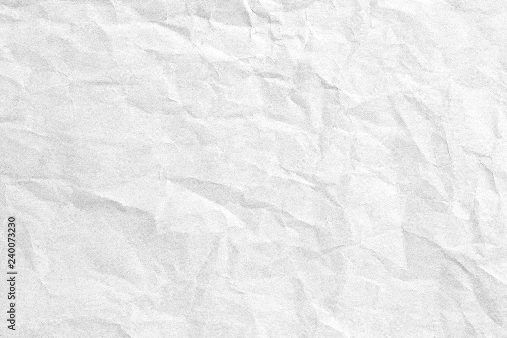 Crumpled white paper texture