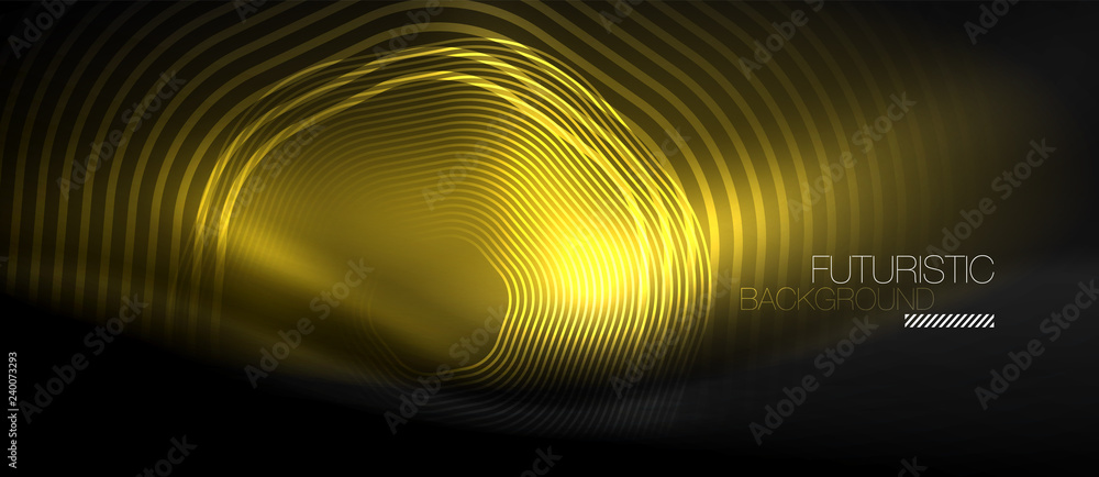 Neon glowing lines, magic energy space light concept, abstract background wallpaper design Neon glowing lines, magic energy space light concept, abstract background wallpaper design