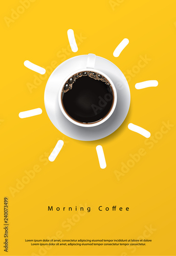Coffee Poster Advertisement Flayers Vector Illustration