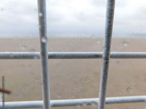 fence on the beach