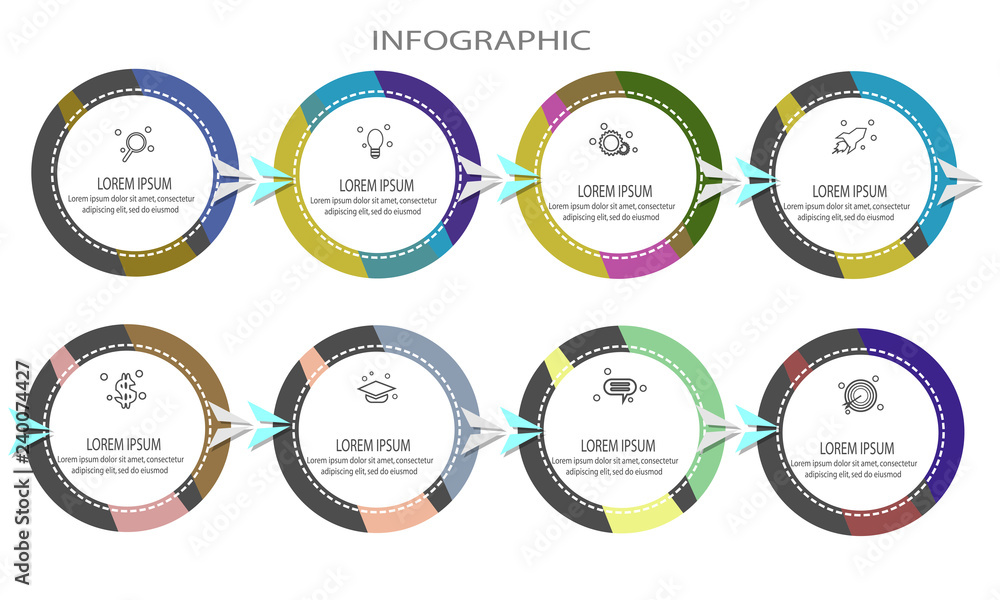 circle infographic template element circle infographic template element