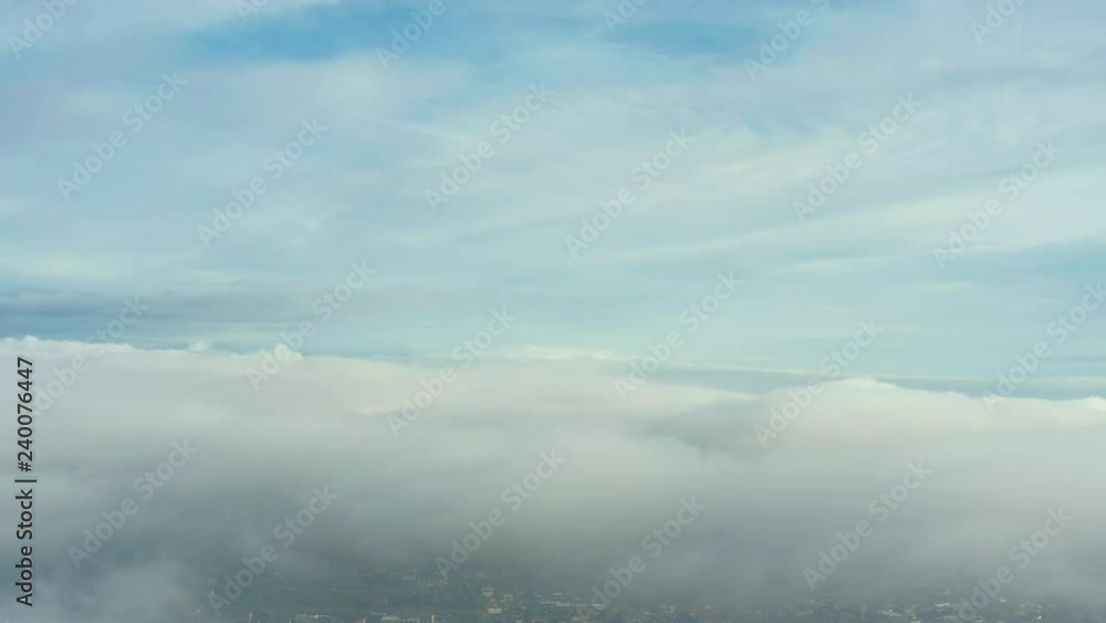 Video of beautiful and soft clouds moving on a blue sky. Video of beautiful and soft clouds moving on a blue sky.