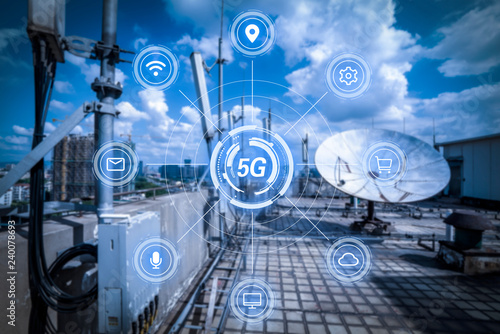 5G smart cellular network antenna base station