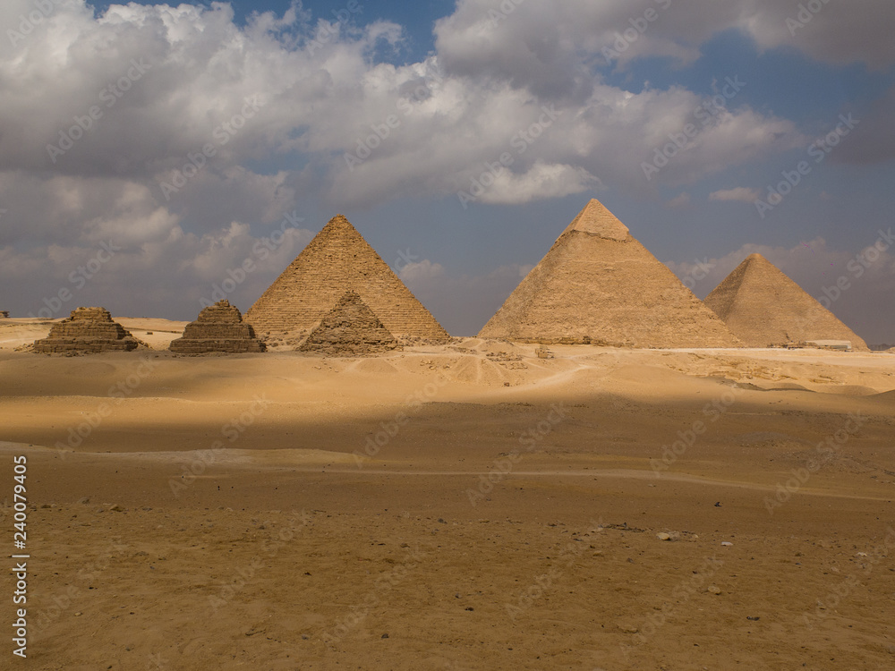 Six pyramids in Egypt
