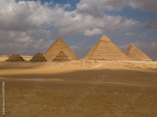 Six pyramids in Egypt