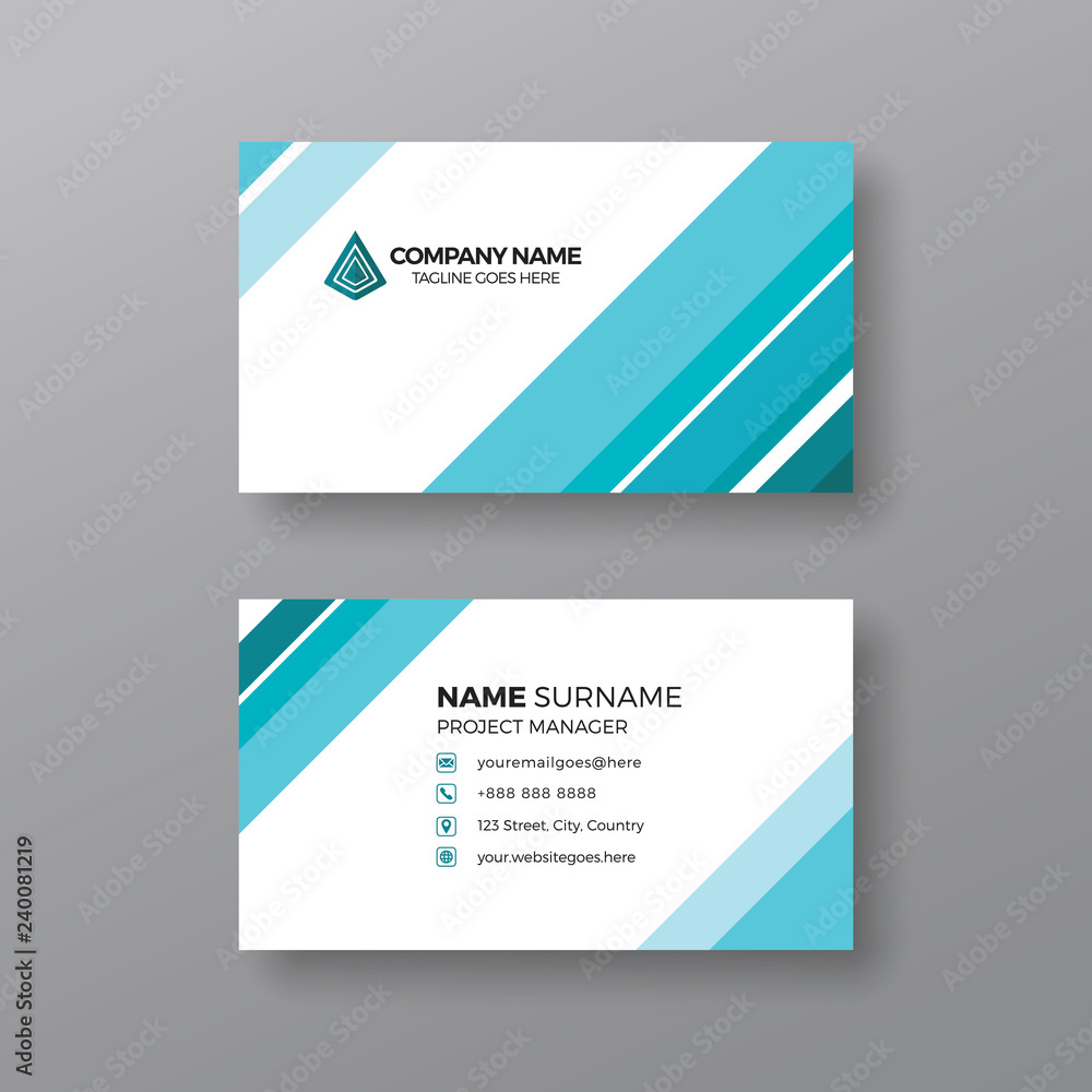 Fototapeta premium Modern business card design template