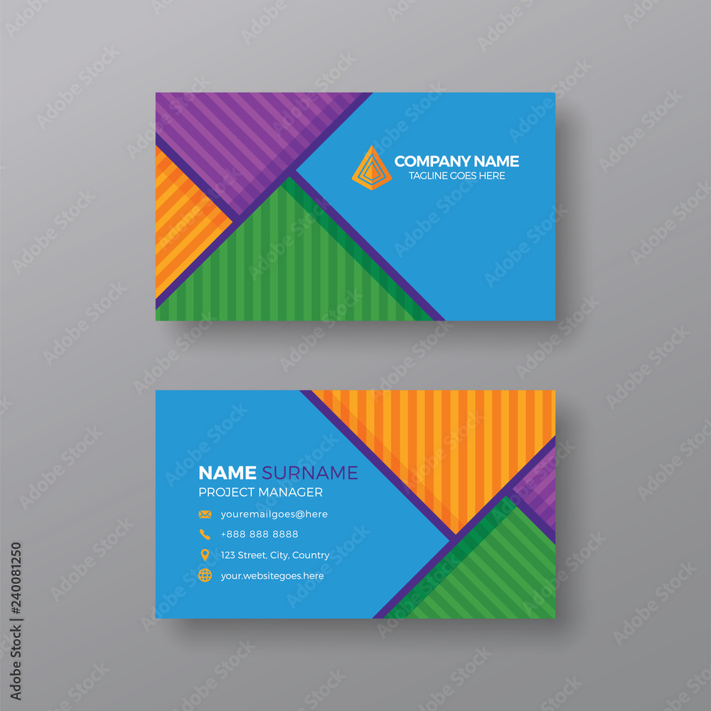 Fototapeta premium Creative business card design template