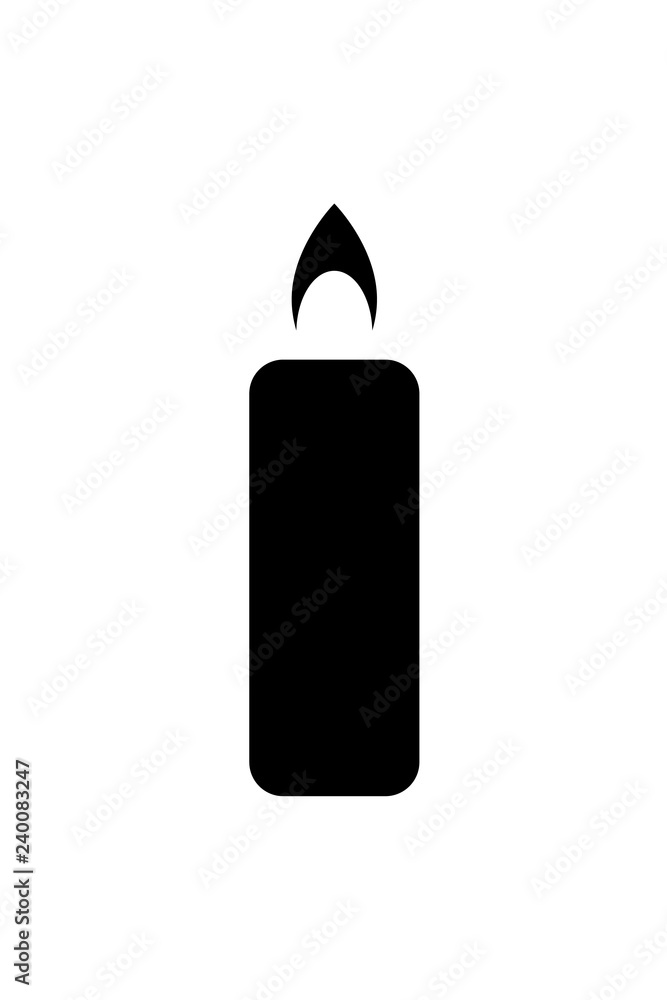 candle icon. Vector illustration candle icon. Vector illustration