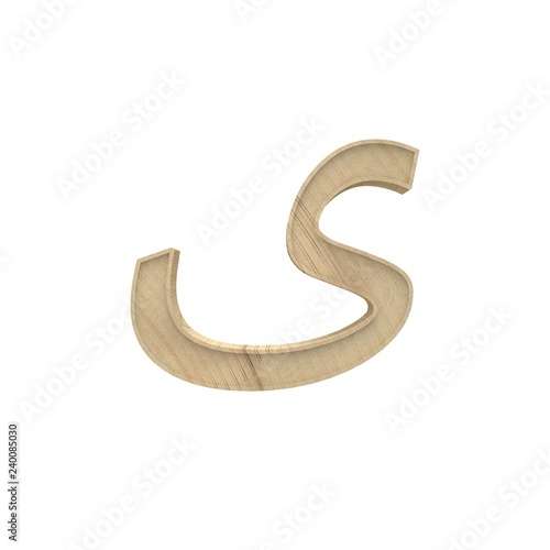 Arabic Wooden alphabet letter different style 3d volumetric wood texture font set isolated on white background 3d illustration