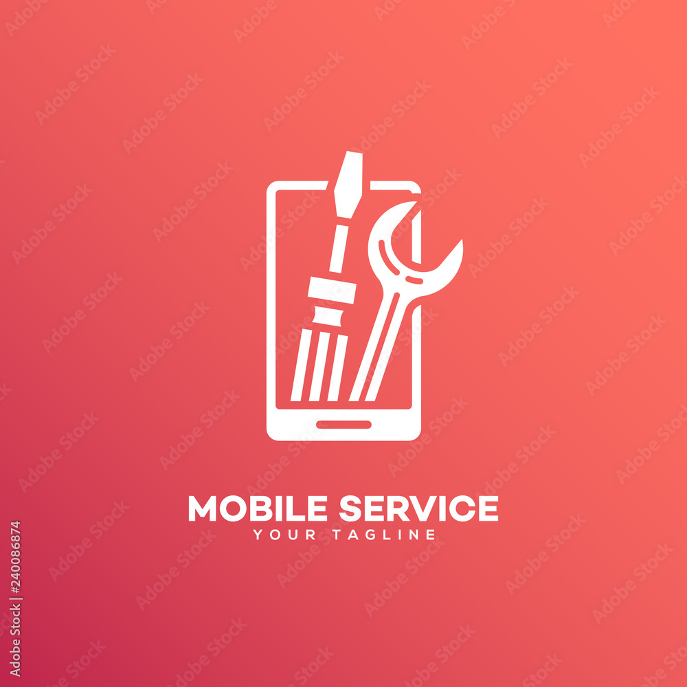 Mobile service logo Mobile service logo